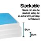 image 2 of TekBox Stackable Bathroom Steps - Set of 2