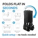 image 5 of 220L Foldable Utility Trolley Garden Home Camping Festivals No Assembly 220kg Load