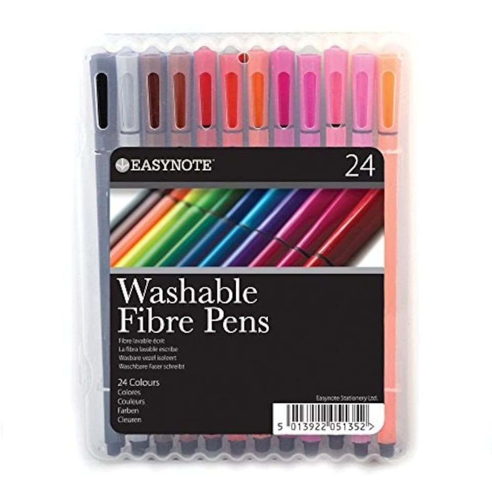 image 1 of Easynote Washable Fibre Pens (Pack of 24)