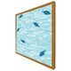 image 1 of Waves & fish (Picture Frame) Brown | Oak | S