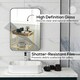 image 7 of HOMCOM 70cm Rectangle Mirror, Wall Mirror for Bathroom, Black