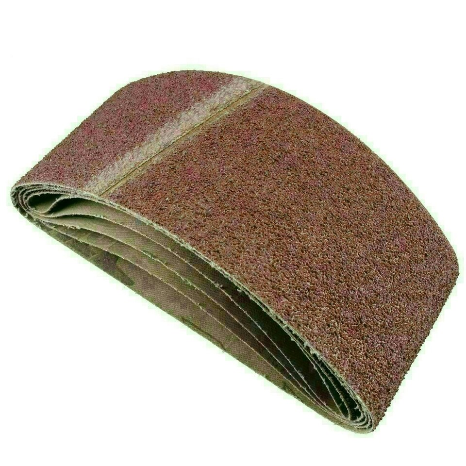 image 1 of Belt Power Finger File Sander Abrasive Sanding Belts 457mm x 75mm 40 Grit 20 PK
