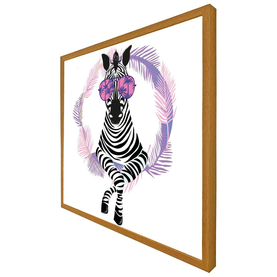 image 1 of Pink zebra (Picture Frame) Grey | M