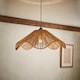 image 2 of ValueLights Farai Natural Woven Rope Wave Ceiling Shade | Brown