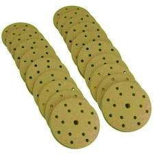 150mm Sanding Discs Aluminium Oxide Abrasive 240 Grit 15 Hole Hook + Loop 200pc