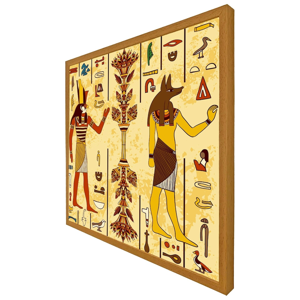 image 1 of Egyptian drawings (Picture Frame) White | S