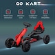 image 5 of HOMCOM Children Pedal Go Kart w/ Adjustable Seat, Handbrake - Red