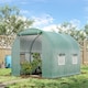image 2 of Outsunny Polytunnel Greenhouse Outdoor Grow House Roll Up Door Windows 2x2.5m