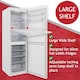 image 8 of SPARES2GO Fridge Shelf for Cookology Freezer Adjustable White Extendable Arms 425mm - 670mm x 320mm White | 425-670mm x 320