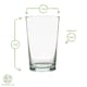image 3 of Nicola Spring 12 Piece Meknes Recycled Glassware Set - Blue - Highball Glasses Tumbler Glasses Drinking Glasses Blue