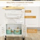 image 4 of HOMCOM Rolling Kitchen Island Trolley Utility Cart on Wheels