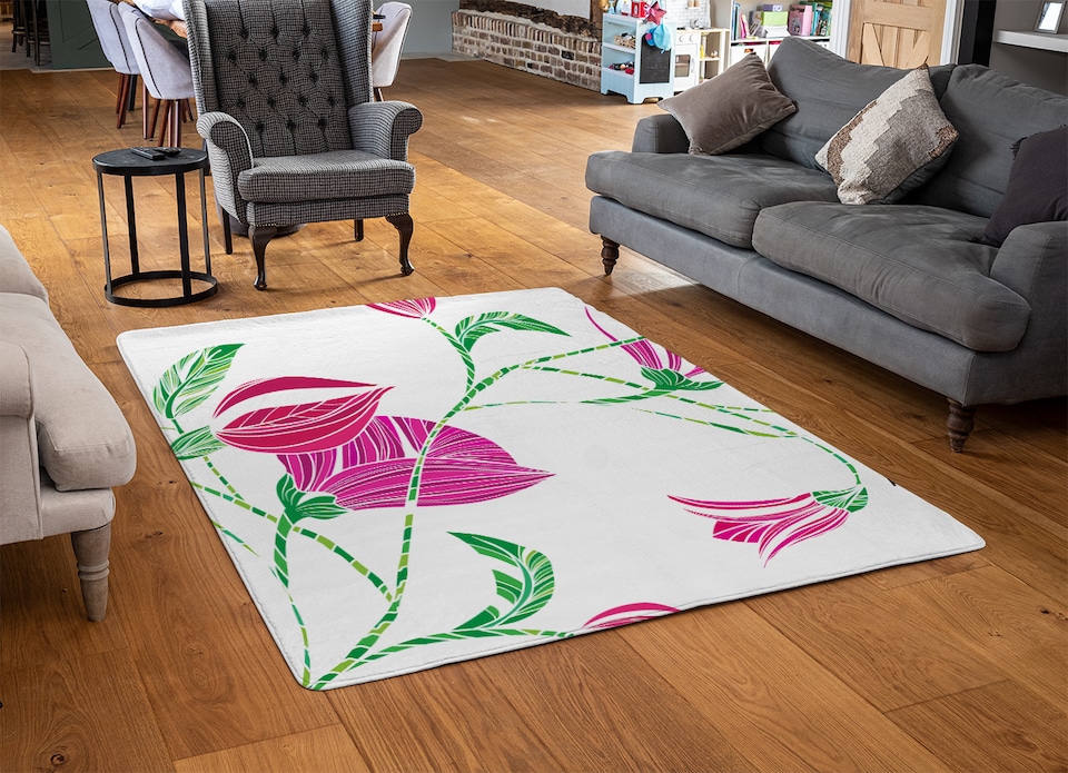 image 1 of Tulips Designer Rug | Multi
