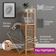 image 4 of Neo Bamboo Laundry Bin Hamper Basket Tilt Pull Out Basket Storage