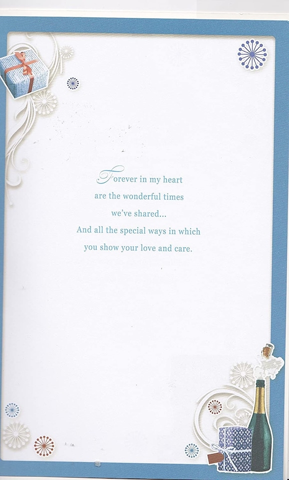 image 1 of With Love to My Husband On Your 50th Birthday Opacity Card