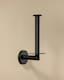 image 2 of Cosmic Wall Mounted Vertical Toilet Roll Holder with Durable Metal Matte Black