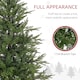 image 4 of HOMCOM 5ft Artificial Christmas Tree with 1724 Tips, Metal Base, Realistic Hinged mas Tree, Easy to Assemble, Green