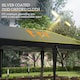 image 6 of Outsunny Pop Up Gazebo 3 x 6m, Foldable Canopy Tent, Height Adjustable Wedding Awning Canopy wCarrying Bag, Black