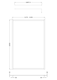 image 2 of Balterley Toughened Safety Glass Wetroom Screen with Support Bar | Black | Matt Black