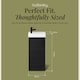 image 5 of Balterley Floor Standing Vanity Basin 400mm Charcoal & Matt Black Handle