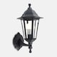image 3 of ValueLights Mayfair Pair Black Outdoor Security IP44 Rated Wall Light Lanterns