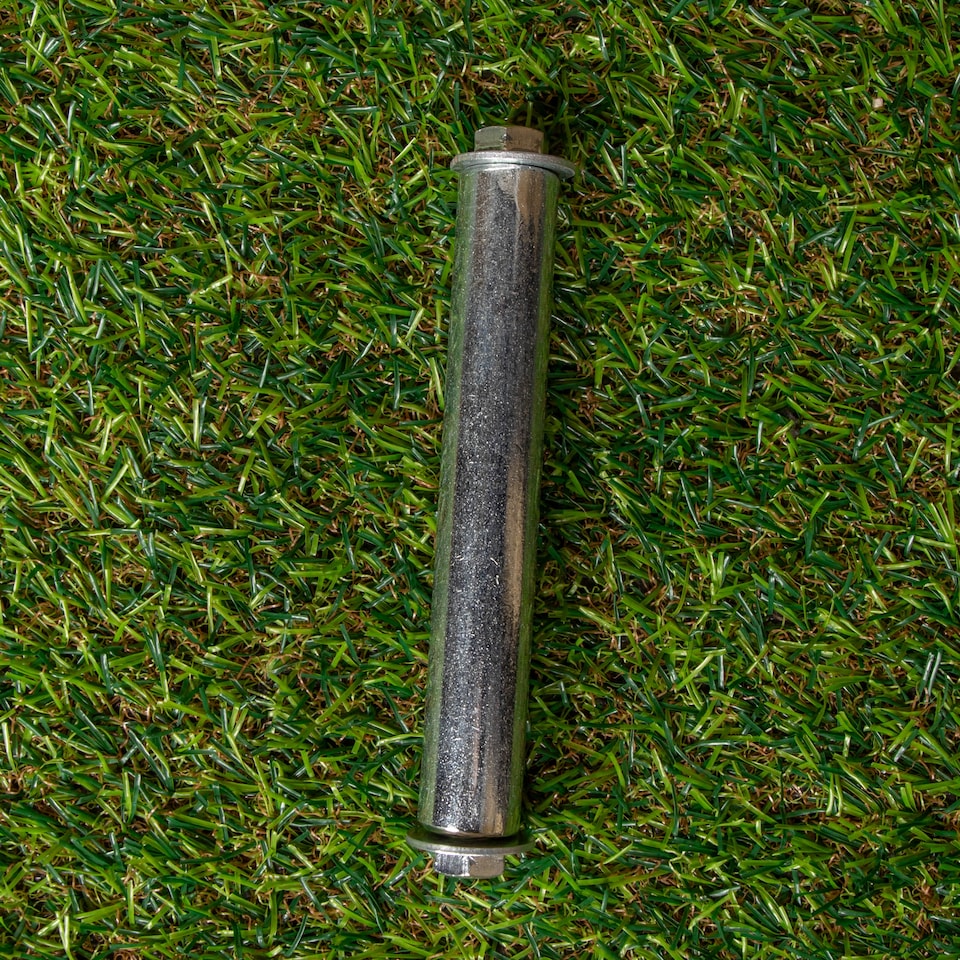 image 1 of Replacement 15" x 3.4" Pneumatic Heavy Duty Garden Wheelbarrow Wheel & Axel In Red