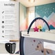 image 2 of Travel Cot Dog - foldable, with changing mat, for children up to 36 months | Blue | blue | 132 x 75 x 104 cm | 1