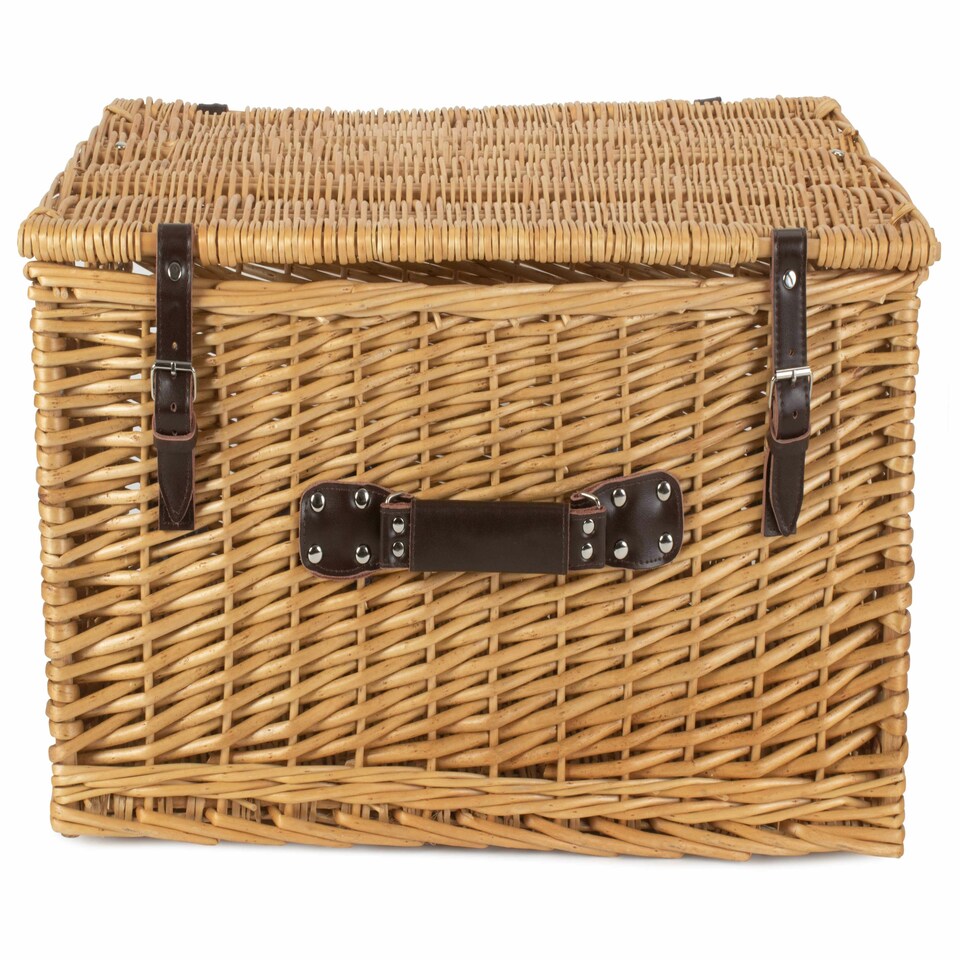 image 1 of Wicker Buff 62cm Picnic Basket Brown | Brown | One Size