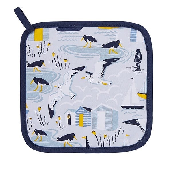 Ulster Weavers 'Seashore' Animal Print 100% Cotton Pot Mat in Blue
