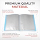 image 8 of A4 Pastel Yellow Coloured Flexicover 20 Pocket Display Book with Card Pocket
