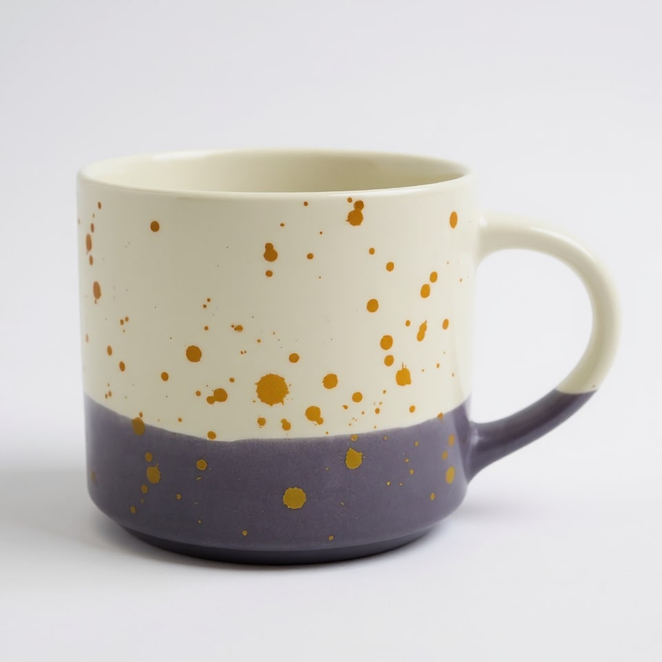 image 1 of Speckled Ceramic Coffee Mug Collection 400ml | Pink | 1 - Pink | 1