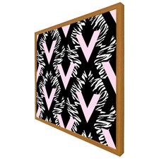 Geometric animal print (Picutre Frame) Brown | Oak | L