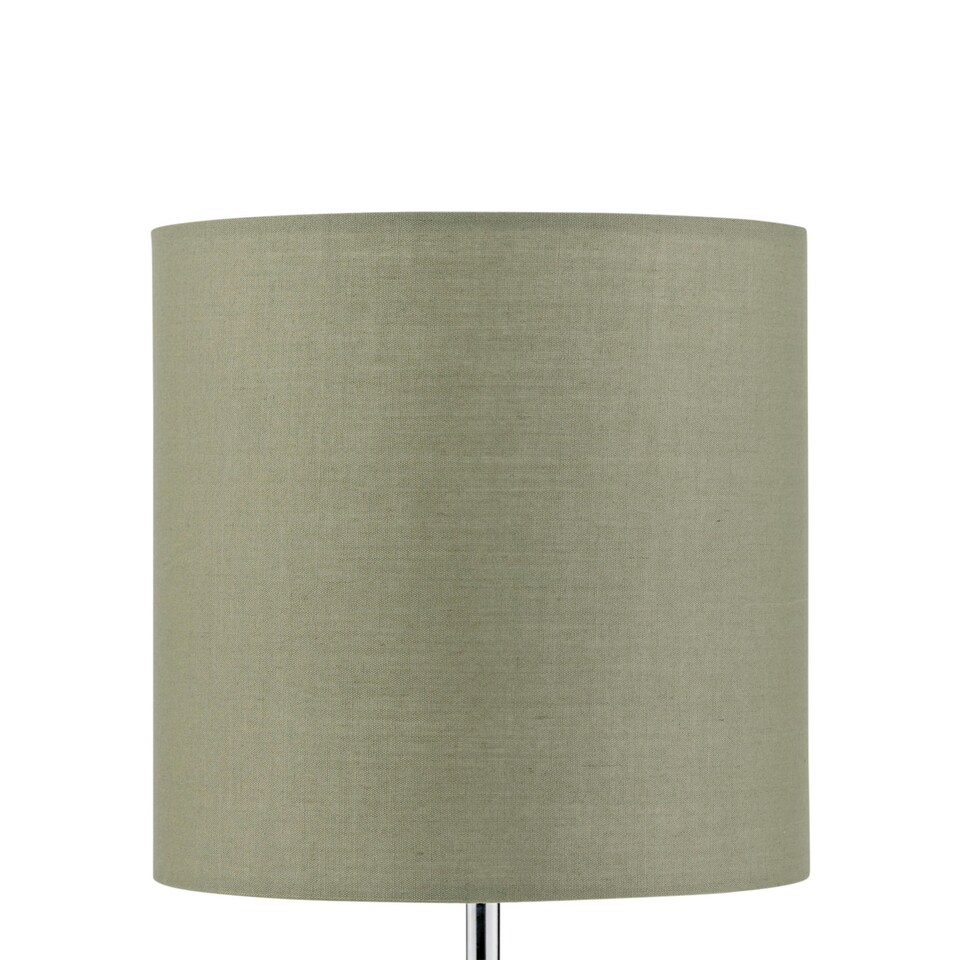 image 1 of Set of 2 Sage Green Textured Cotton 17cm Table Lamp Shades Green