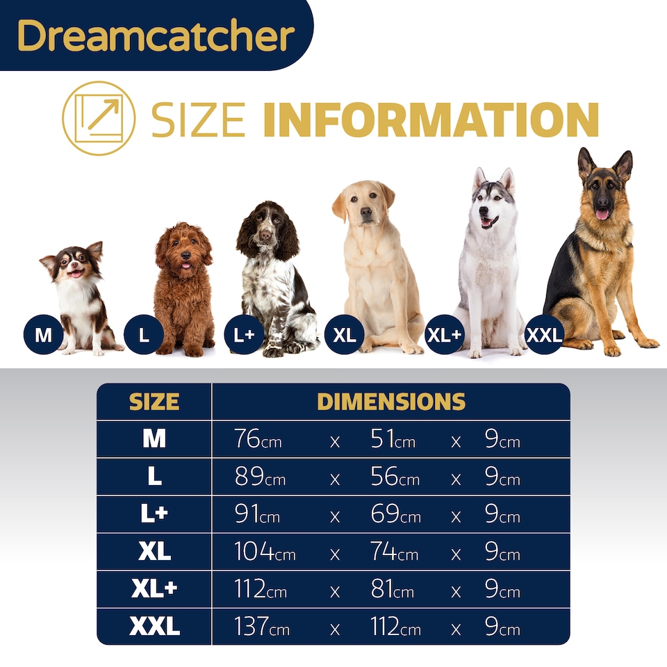 image 1 of Dreamcatcher Grey XL Dog Bed Orthopaedic Extra Large Flat Crate Mattress 104x74x9cm | Grey | Grey | 1