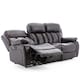image 3 of Chester 3 Seater Electric High Back Bonded Leather Recliner Sofa (Brown)