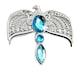image 2 of Harry Potter Ravenclaws Diadem Charm Keyring - Silver/Blue - One Size