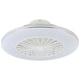 image 1 of EGLO Lovisca White And Silver Ceiling Fan With Light