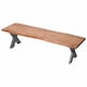 image 1 of Live Edge Collection Bench - Acacia - L40 x W180 x H45 cm - Brown | Brown