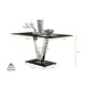 image 5 of Furniturebox Florini Black Glass And Metal V Dining Table