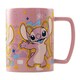 image 3 of Lilo & Stitch Angel Fuzzy Mug - Pink/Yellow/Blue - One Size