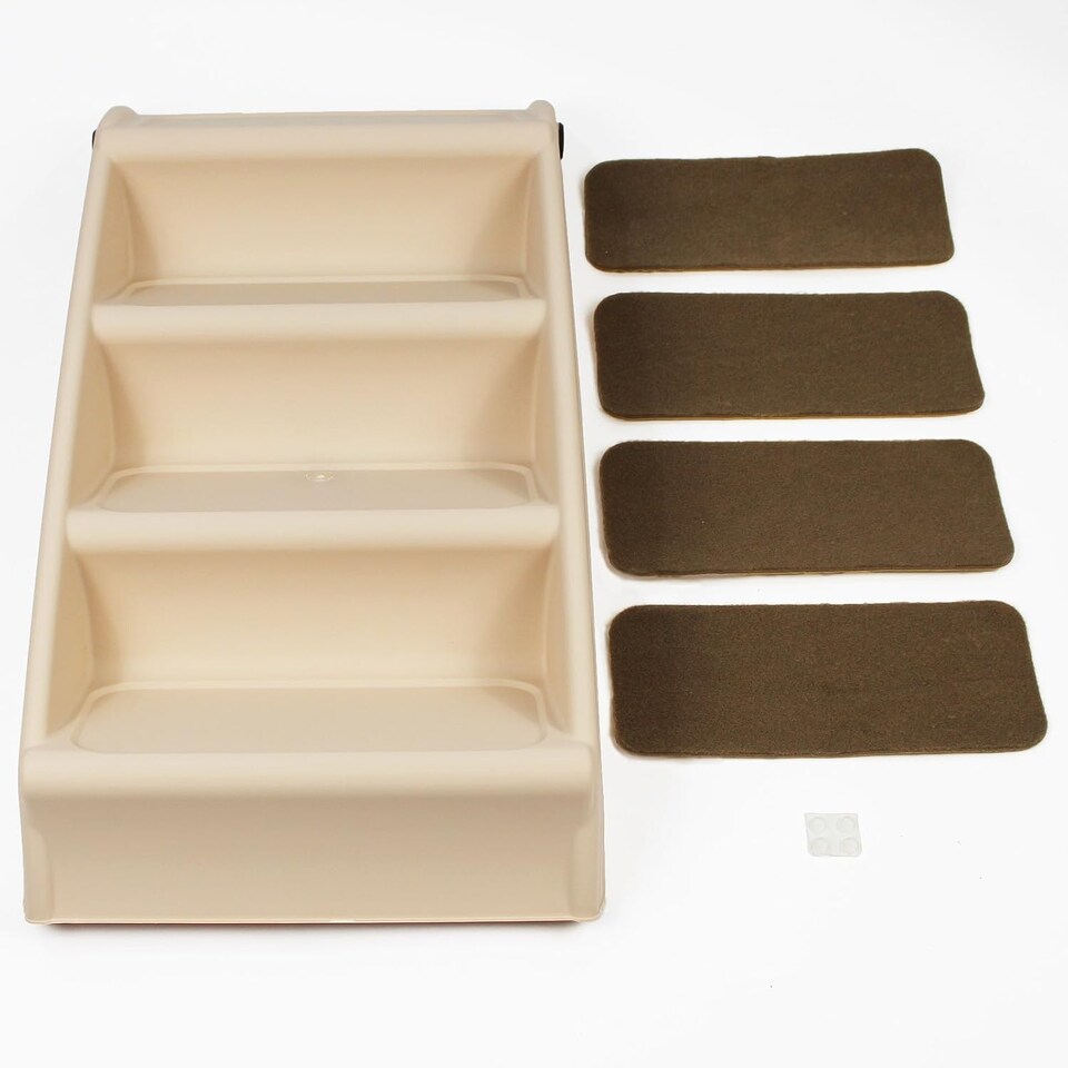 image 1 of Lightweight Folding Pet Stairs Beige