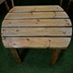 image 4 of Hand Made 5 Seater Chunky Rustic Wooden Garden Furniture Multi Set