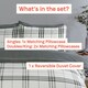 image 6 of Harris Check Polyester Duvet Cover Set with Pillowcase Grey | Double