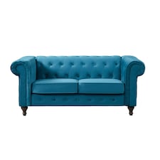 Pelham 2 Seat Velvet Sofa - Teal