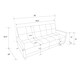 image 4 of Andora sprung sofa bed in faux leather black Black | BLACK FAUX LEATHER