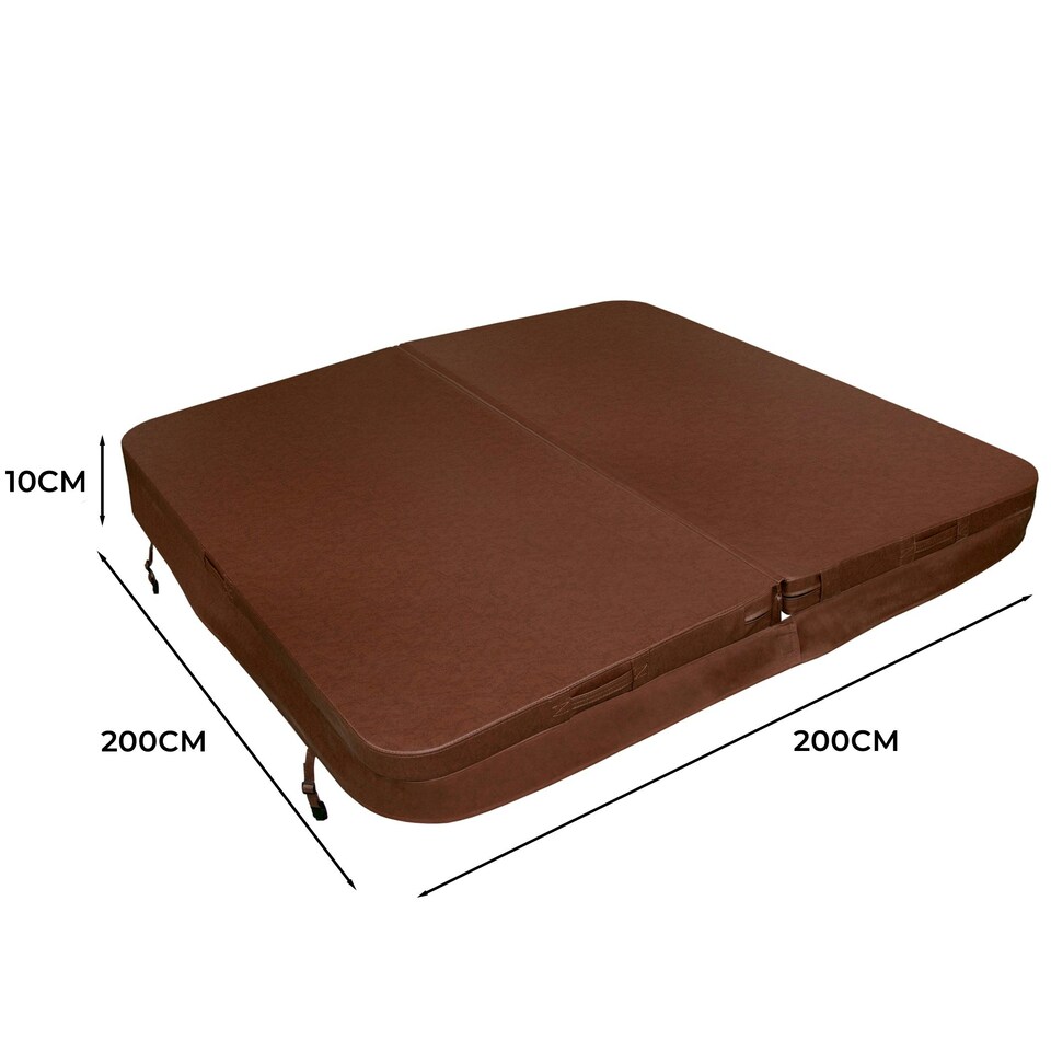 image 1 of 2m Hot Tub Spa Cover – Brown Brown