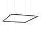 image 1 of Oracle Slim Non Dim Decorative Square Integrated Pendant Light Black, 3000K, 51W