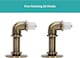 image 5 of Lister Cartwright 25mm Antique Brass Industrial Pipe Extendable Curtain Pole Heavy Duty Metal Curtain Rod (70-120 cm)