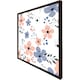 image 3 of Pink & blue flowers (Picture Frame) Brown | Oak | L