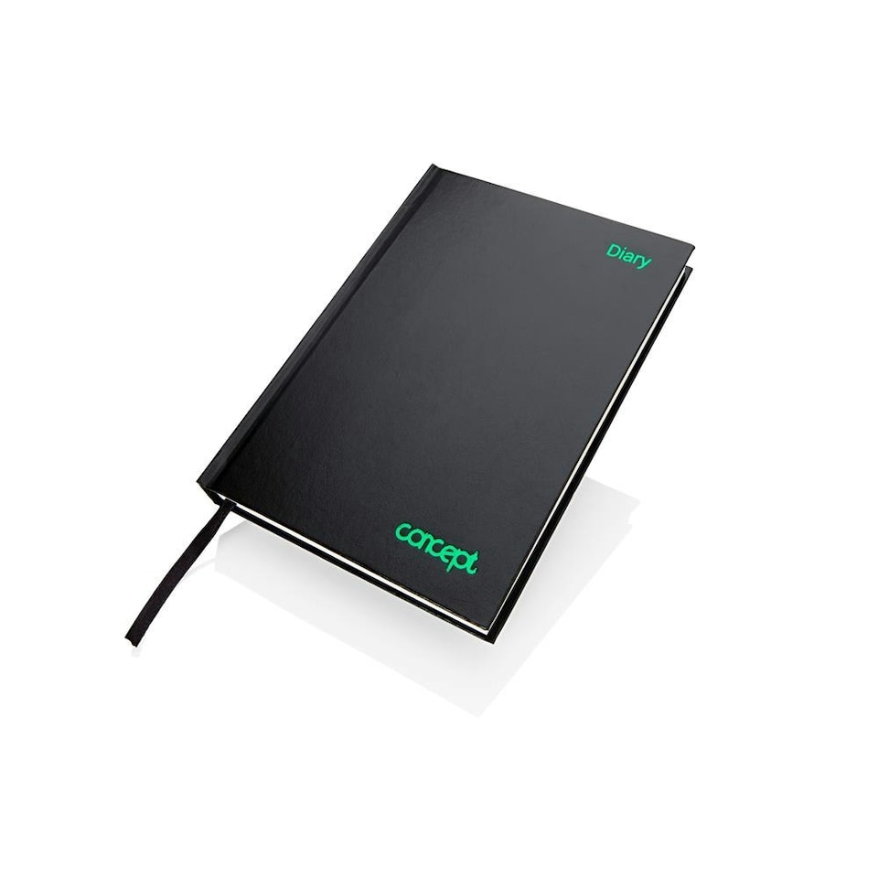 image 1 of A5 Page A Day Undated Diary by Concept Green