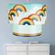 image 7 of First Choice Lighting Set of 2 Rainbow Design Ceiling Light Shades Multi